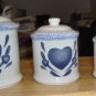 NICE SET OF HEART CANNISTERS