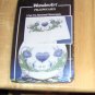 WONDERART ROSE ROMANCE HEART PILLOWCASES,STMPD W/DESIGN