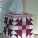 JOAN GREEN ROSE QUILT TISSUE BOX COVER