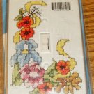 FLOWER & RIBBON SWITCHPLATE COVER NIP BRIGHT & CHEERY
