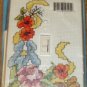FLOWER & RIBBON SWITCHPLATE COVER NIP BRIGHT & CHEERY