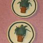 Decorative Mini Plates With Corn, Clay ,Nice Accent