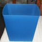 Small Blue Plastic Waste Can, Great for under Desk