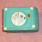 Turquoise Blue Ceramic Accent With Leaf Design, Pretty