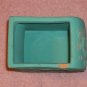 Turquoise Blue Ceramic Accent With Leaf Design, Pretty