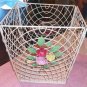 Very Pretty Flowered Desk Set,Kleenex,Wastecan,Organize