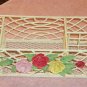 Very Pretty Flowered Desk Set,Kleenex,Wastecan,Organize