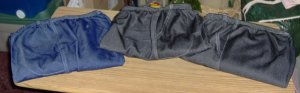 3 Pair Ladies Slacks From Improved Living, Blue & Black