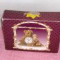 Victorian Bear Clock, Bear & Cute Little Boy,Adorable