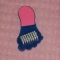 Foot Shaped Brush For Rough,Dry,Dead Skin,Blue, Cute