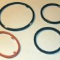 4 New Berlin Plastic Hoops With Hanger Tabs,Asst Sizes