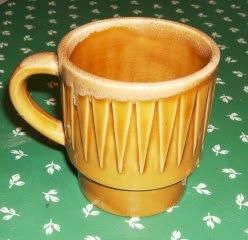 Creamy Edged Brown Cup