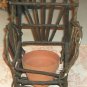 Bamboo Wicker Style Chair With Planter,Plant or Decor