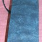 Vintage Knitting Basket Box,Blue Vinyl,Fabric Inlay