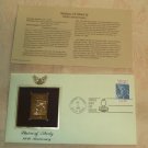 Gold Replica Stamp "Statue of Liberty 100th Ann "