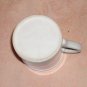 White Ceramic Cup With Tangerine (Orange) Interior,Cute