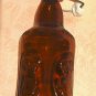 Fischer Brown Collectible Bottle,Chipped,No Rubber Ring