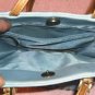 Blue Rose Man-Made Leather Bucket Syle Purse, Very Cute