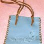 Blue Rose Man-Made Leather Bucket Syle Purse, Very Cute