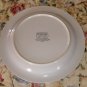 Green Edged & Blue Ring Stoneware Tray/Plate,Impressio