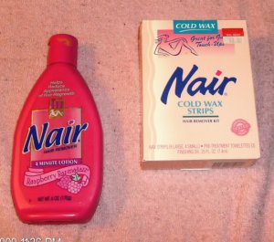 Nair Raspberry Hair Removel & Cold Wax Strips, New