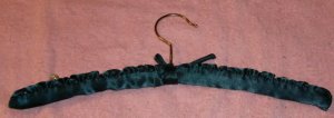 Satin Padded Hanger Protects Your Fine Clothing, Green