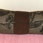 Brown Paisley Pillow,Log Style,Perfect for Couch,Pretty