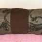 Brown Paisley Pillow,Log Style,Perfect for Couch,Pretty