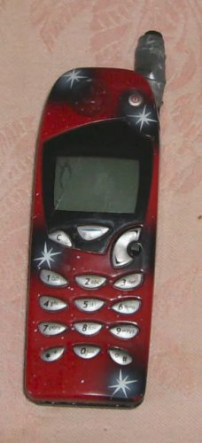 Nokia Cell Phone,Model 5165,w/ Battery Pack,Red Cover
