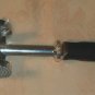 Silver & Black Rubber Handled Meat Tenderizer
