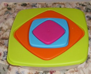 Nice Nesting Mixing Bowl Set,Bright Colors, Set of 4