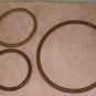 3 Vintage Rubber Rings,4" 5" & 9",Elasticized Rubber