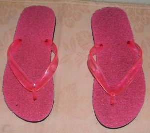 Comfy Pair of Pink Thong Sandals, Cute and Comfortable