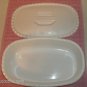 Container w/Scalloped Edge Lid,Aristo Gem,Fruit Embosse