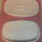 Container w/Scalloped Edge Lid,Aristo Gem,Fruit Embosse