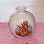 BEAR GINGER JAR, PITCHER AND SAUCER,PICTURE FRAME, VASE