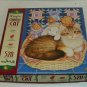 Country Cat Puzzle, Kitten,Basket,Teddy Bear,520 Pieces,Golden, Complete, Open