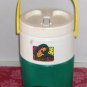 Coleman Green & White Thermos,Nice Lge Size,Push Button Spigot,Great For Camping