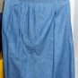 Blue Jean Skirt, 100% Cotton, Casual Wear, Patch Pockets,Lighweight, Size Medium
