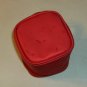 Yves Rocher Red Square Bag,Great for Makeup,White Linen