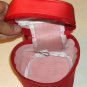 Yves Rocher Red Square Bag,Great for Makeup,White Linen