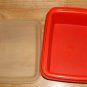 Tupperware Red & White Ice Cream Container,No Cracks or Breaks, Vintage, 1980's