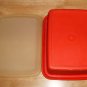 Tupperware Red & White Ice Cream Container,No Cracks or Breaks, Vintage, 1980's