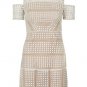 NWT $130 Topshop Circle Lace Cold-Shoulder Dress SIZE US 2 EUR 34 UK 6