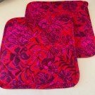 NWT Lilly Pulitzer Set of 2 Pot Holders Amaryllis Red Secret Hideaway