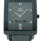 NEW ONISS MENS GUN METAL CERAMIC SWISS DIAMOND WATCH