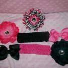 Born to Be Wild--Hair Bow Gift Set---Makes a Great Gift--
