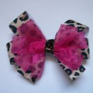 Cheetah and Pink--Medium Boutique Style Bow----SOOOOO CUTE----