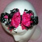 Hot Pink and Zebra Print Boutique Style Bow----CUTE----