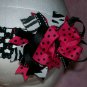 Hot Pink and Zebra Print Boutique Style Bow----CUTE----